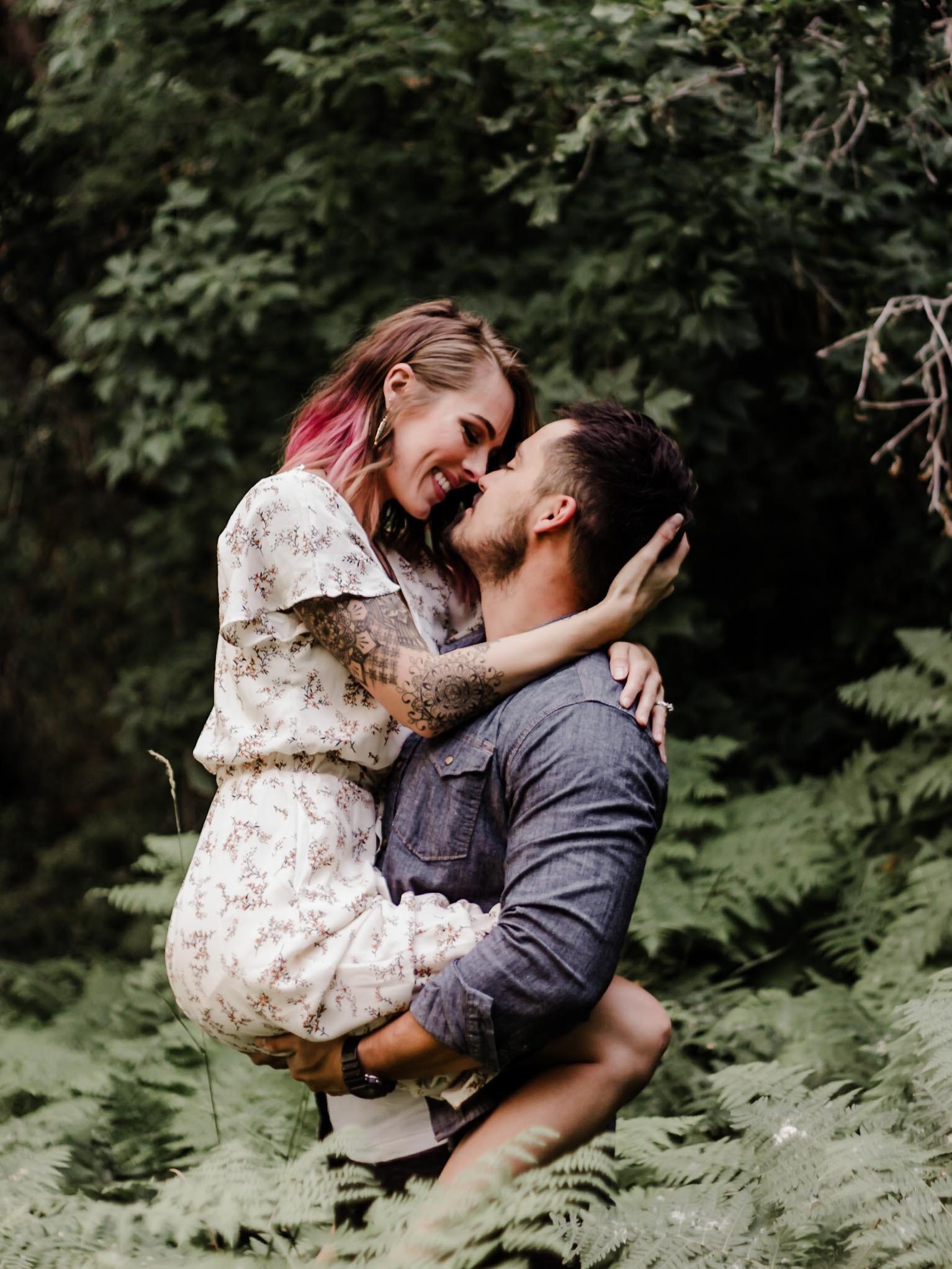 Dark Moody Engagement Photography Utah