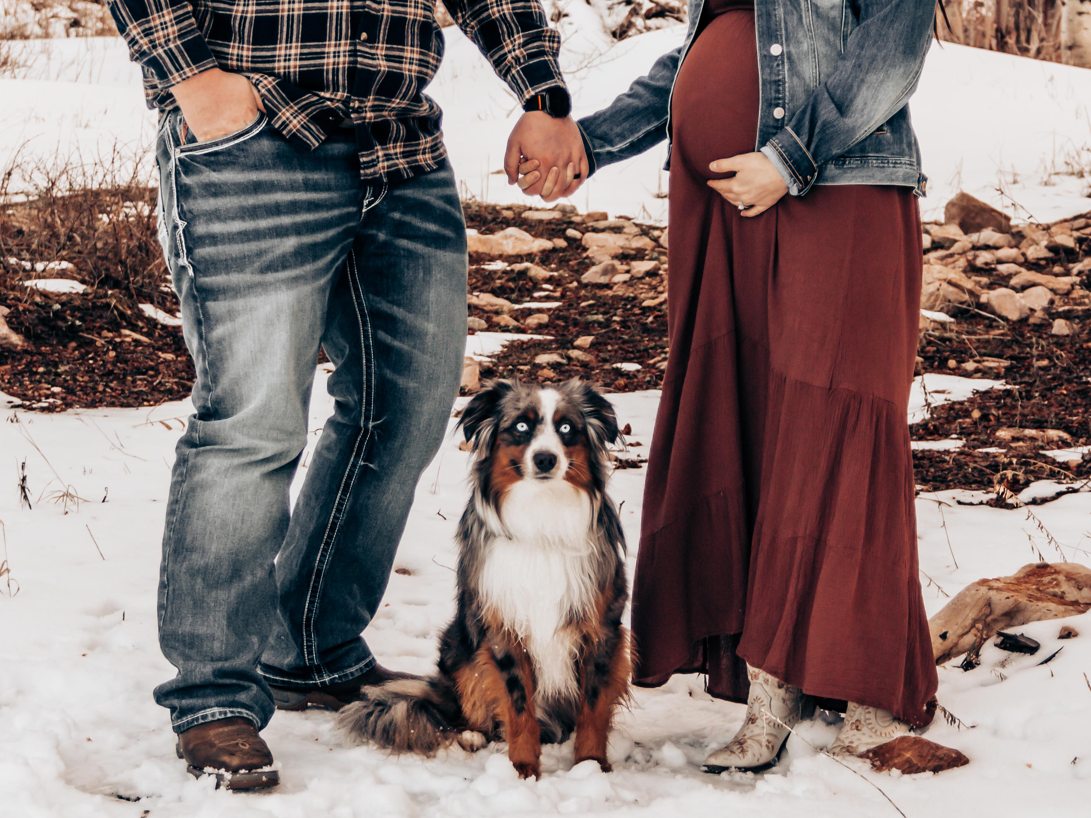 Dark Moody Maternity Photography Utah